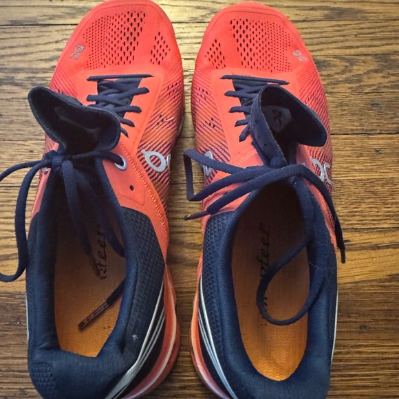 On Cloudflow Athletic Shoes Womens Size W10 Red Blue Mesh Running Outdoor Gym - Picture 6 of 13